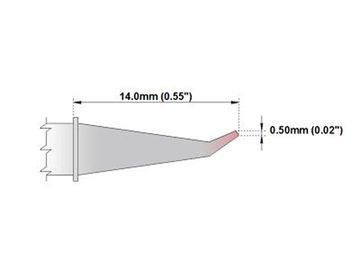 Taille de soudure 0.5mm du coude fermé 30° de bouts du peu STTC-044 OKI de soudure