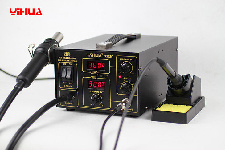 2 dans 1 station électronique de reprise de carte PCB avec le pistolet pneumatique chaud/fer à souder